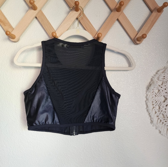 House Of Harlow 1960 Mesh Zipper Crop Top NWOT Size S - Picture 6 of 8
